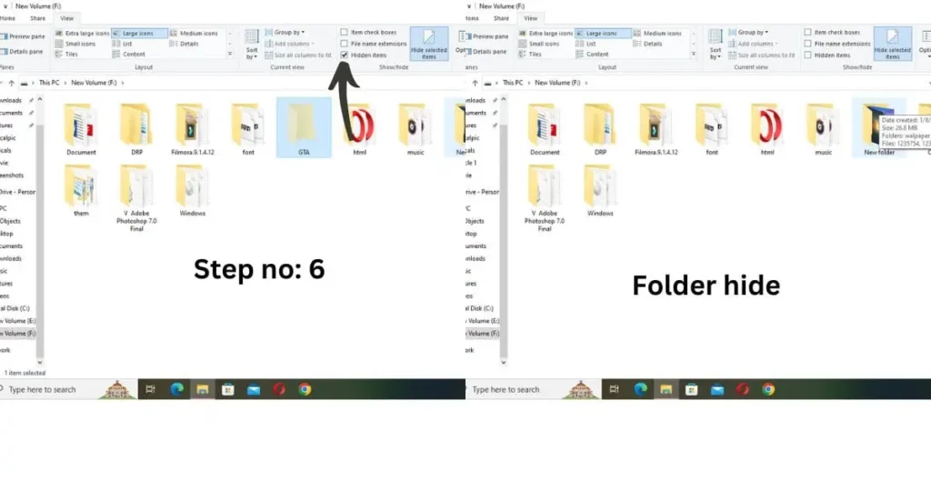 Windows 10 में फ़ोल्डर को hide कैसे करें?
