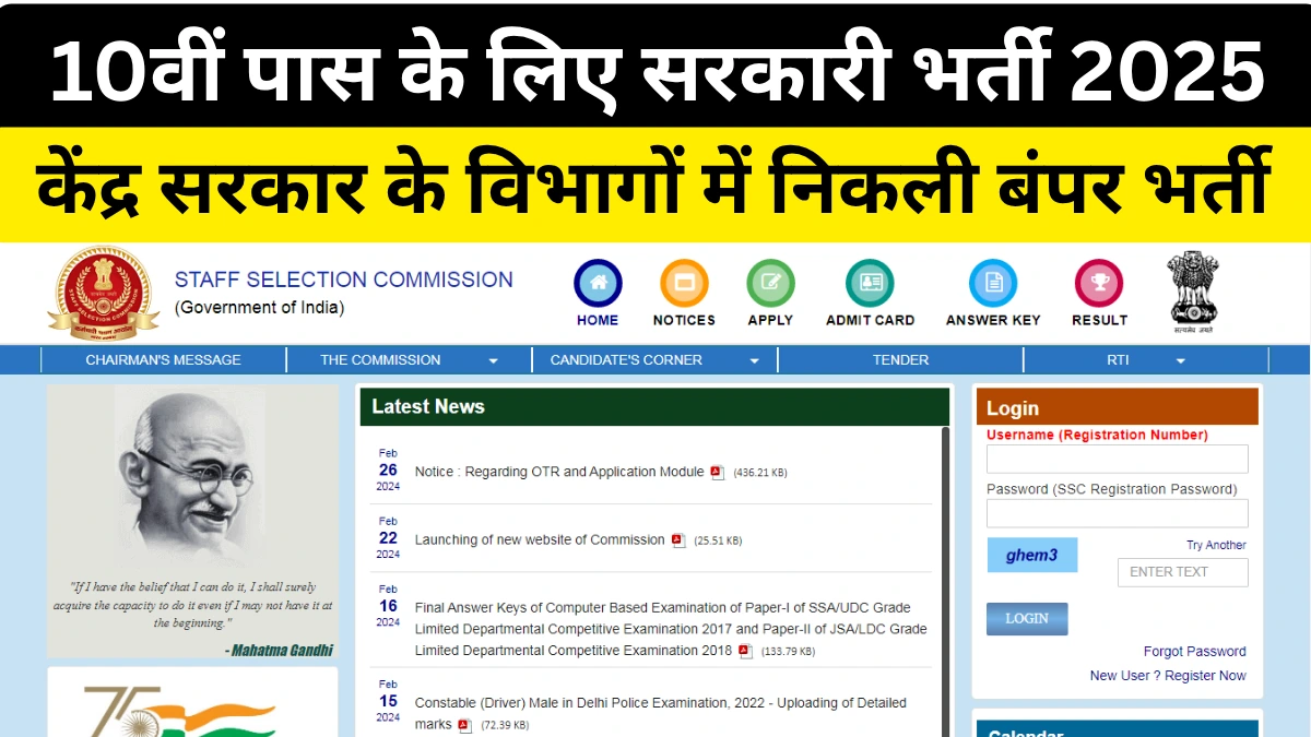 SSC MTS और हवलदार भर्ती 2025