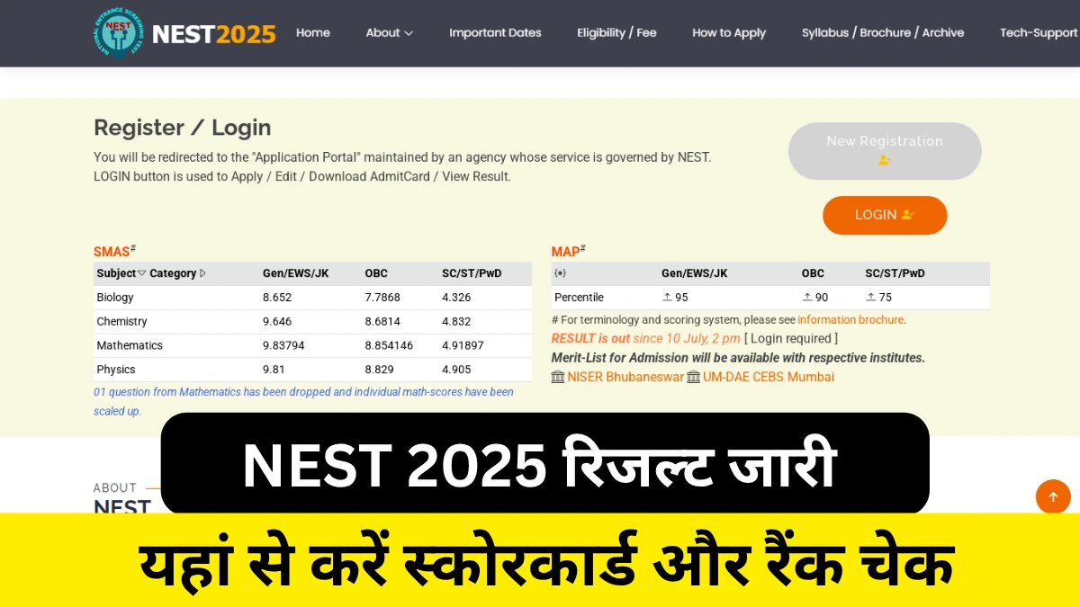 NEST Result 2025 Out